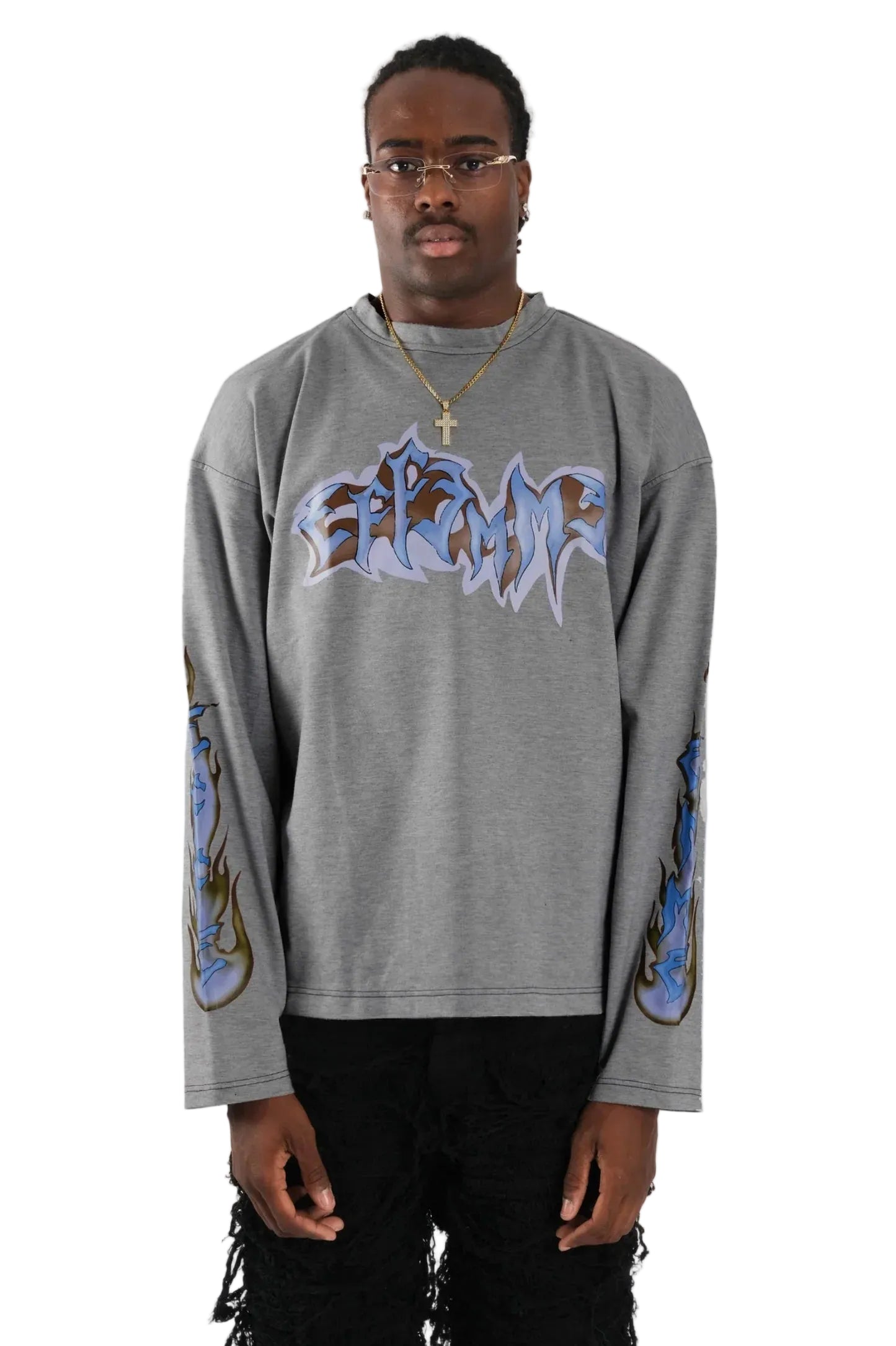 Effemme Long Sleeve Flame Dark Grey