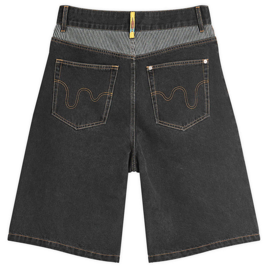 END. x ICECREAM Running Dog Denim Shorts Black