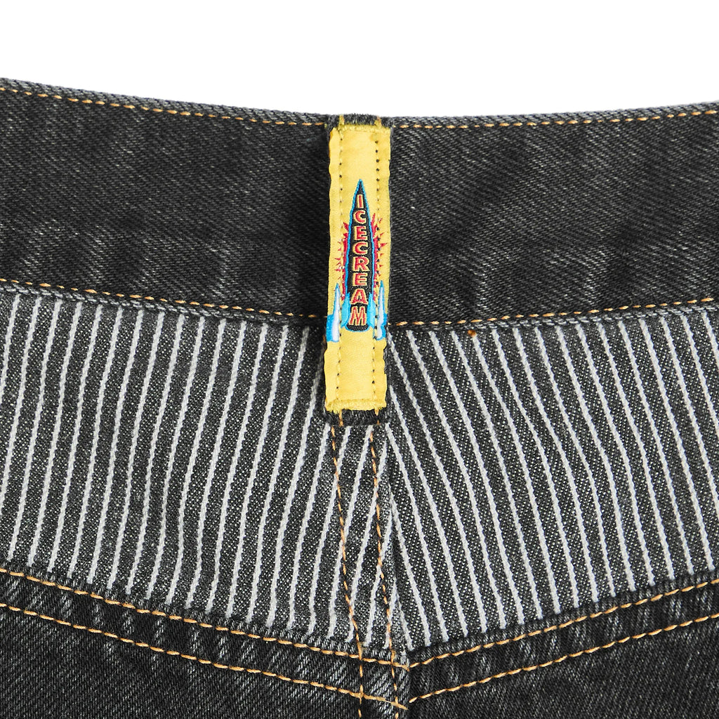 END. x ICECREAM Running Dog Denim Shorts Black