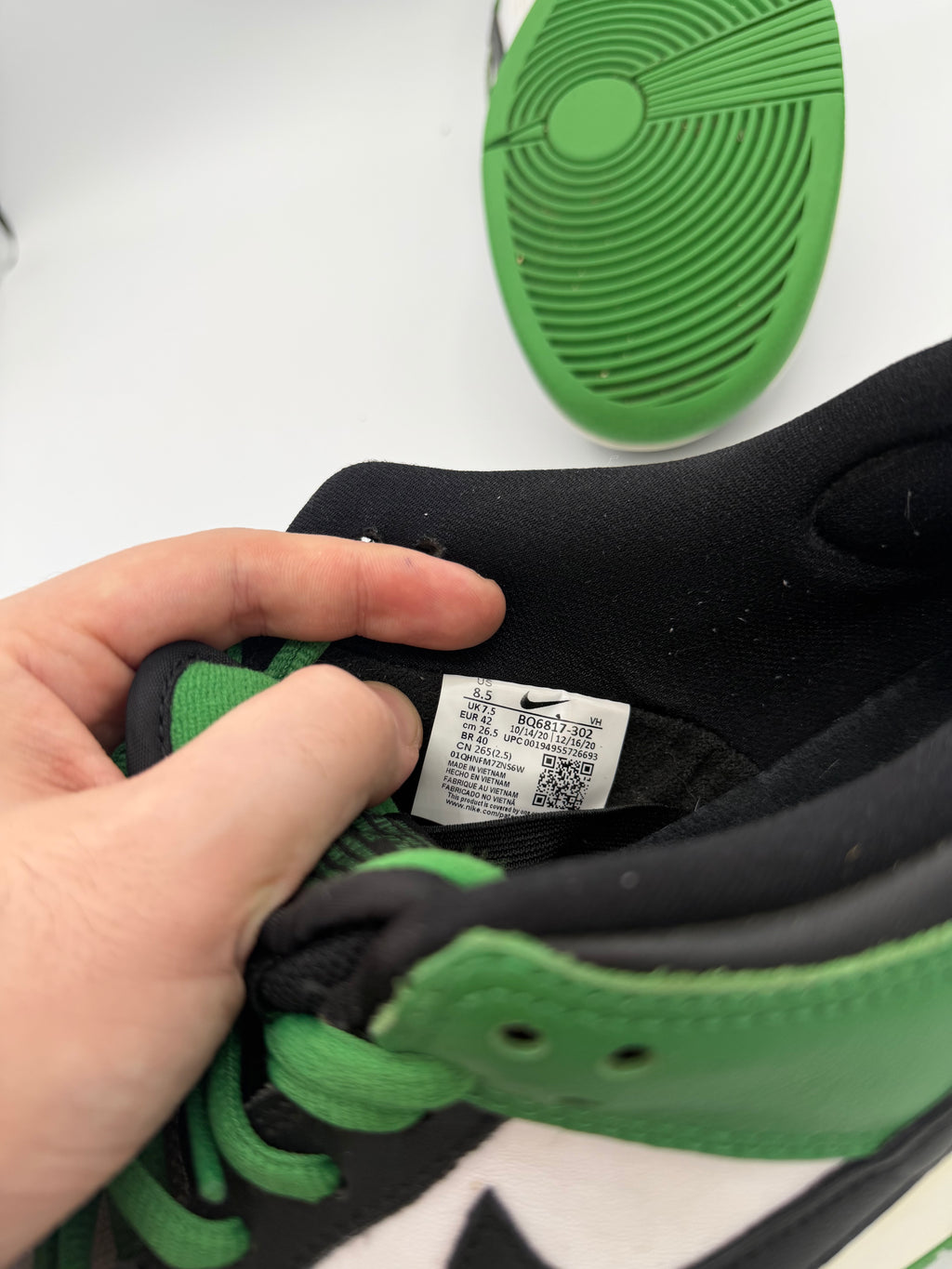 Nike Sb Dunk Low Green Black - 42,5Eu (USED)