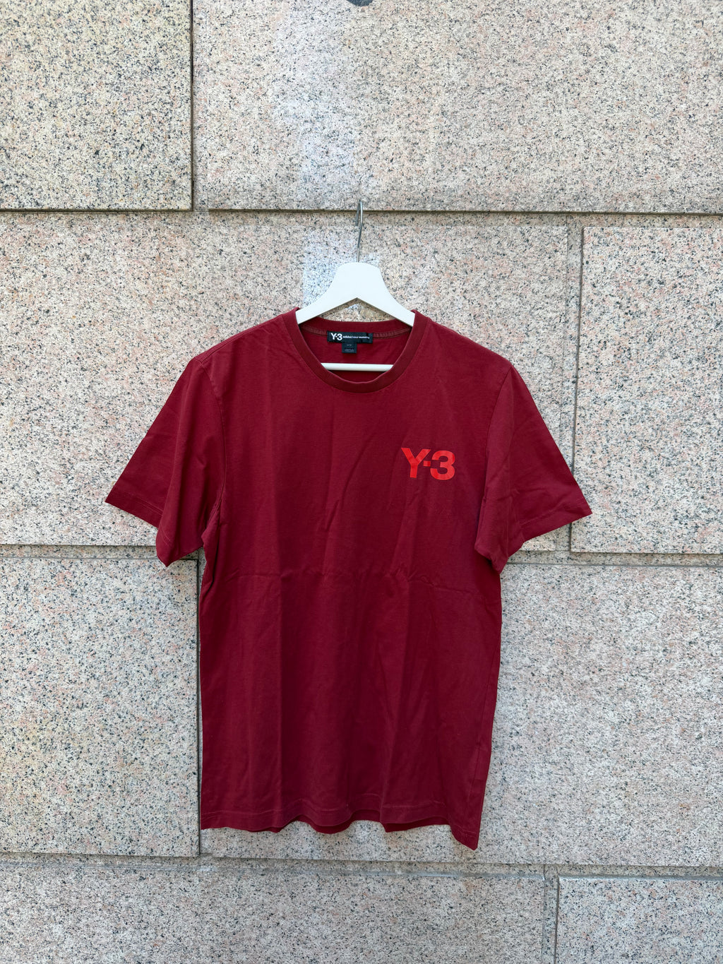 Y-3 Adidas Yohji Yamamoto Tee Bordeoux - M (USED)