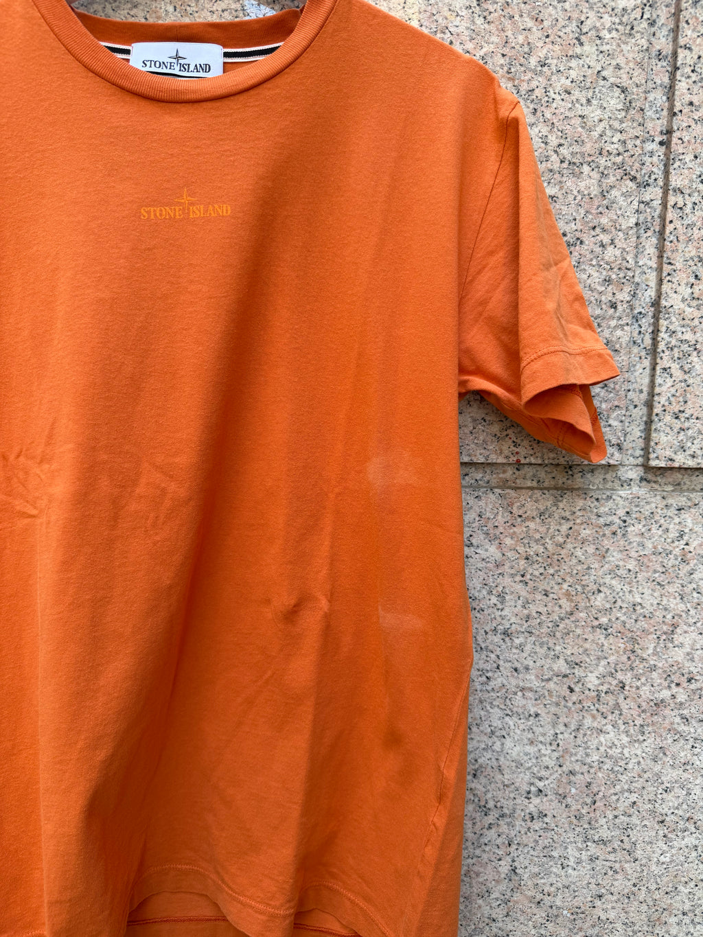 Stone Island Orange Tee - S-M (USED)