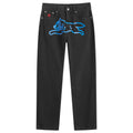 Icecream Running Dog Straight Leg Denim Jeans Black
