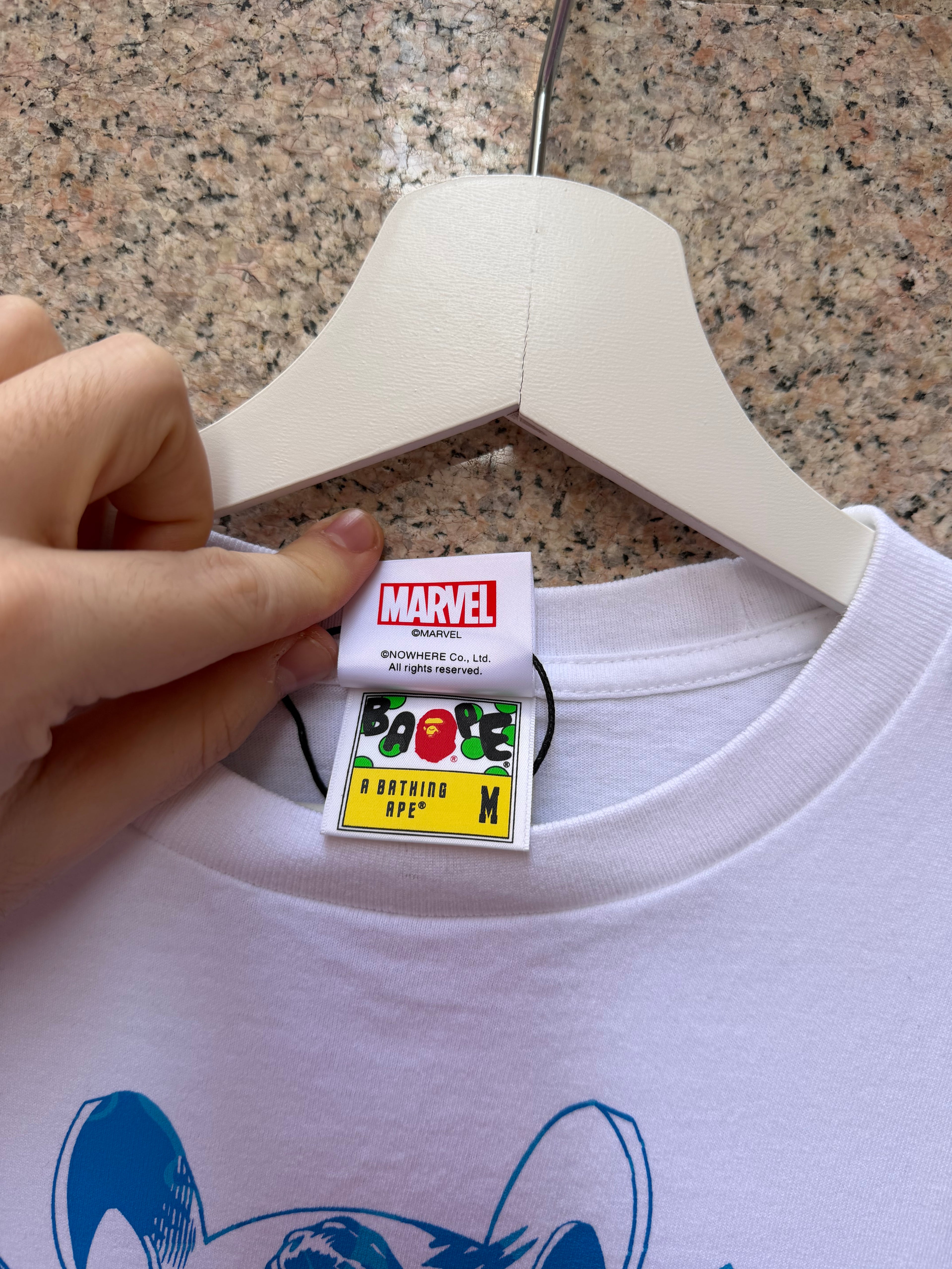 A Bathing Ape Bape X Marvel Doctor Strange Tee White - M (USED)