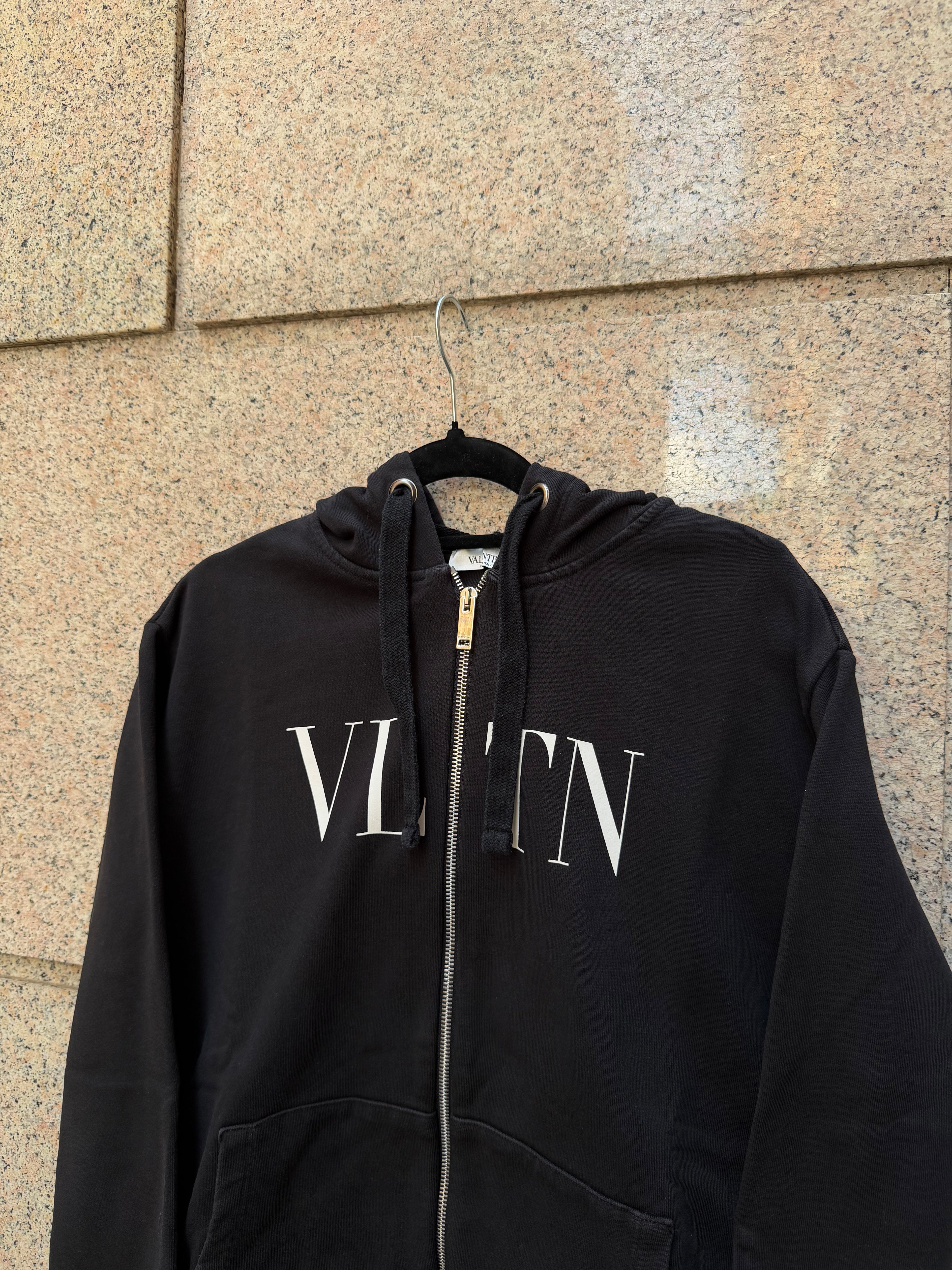 Valentino Zip Black Hoodie - S (USED)