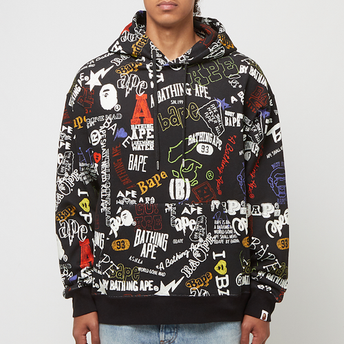 A Bathing Ape BAPE Hoodie Hand Draw Black