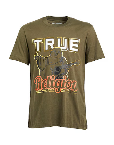 True Religion Olive Bouddha Tee