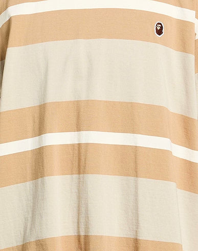 A Bathing Ape BAPE Beige Stripe T-Shirt