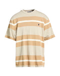 A Bathing Ape BAPE Beige Stripe T-Shirt