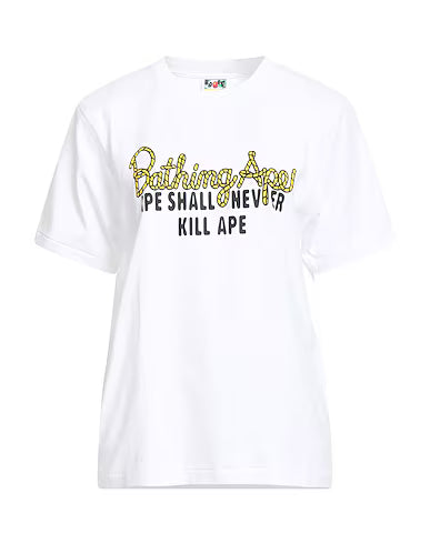 A Bathing Ape BAPE Never Kill White T-Shirt Ladies