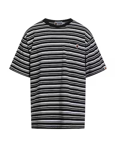 A Bathing Ape BAPE B/W Stripe T-Shirt