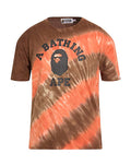 A Bathing Ape BAPE Orange/Brown Tie dye T-Shirt