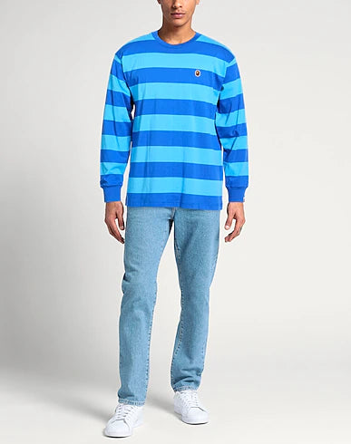 A Bathing Ape BAPE Longsleeve Blue Mini Logo