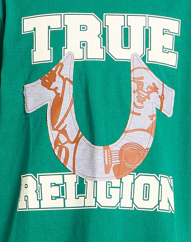 True Religion Painted Horseshoe Tee Green