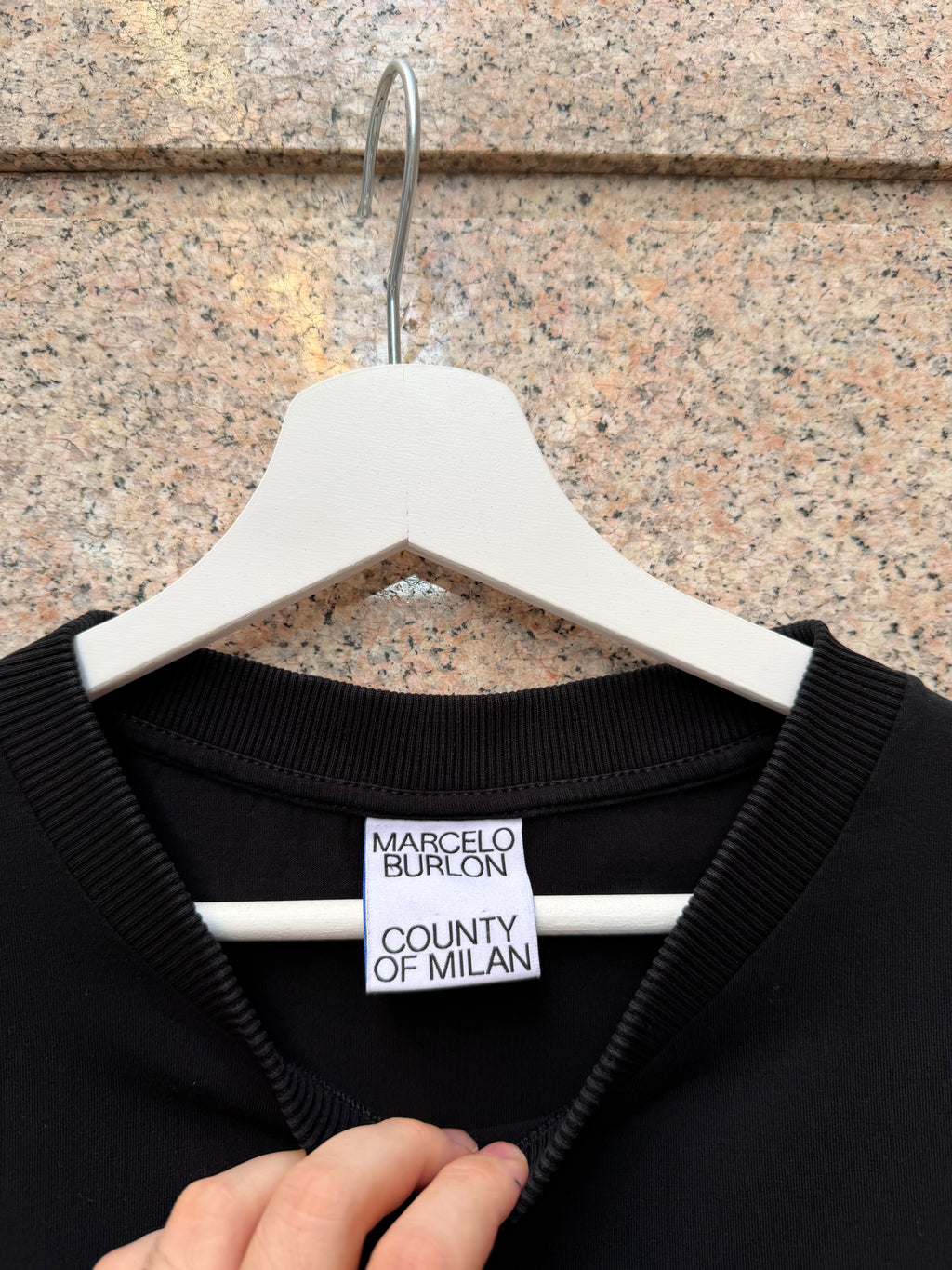 Marcelo Burlon Black Cross White T-Shirt - XL (USED)