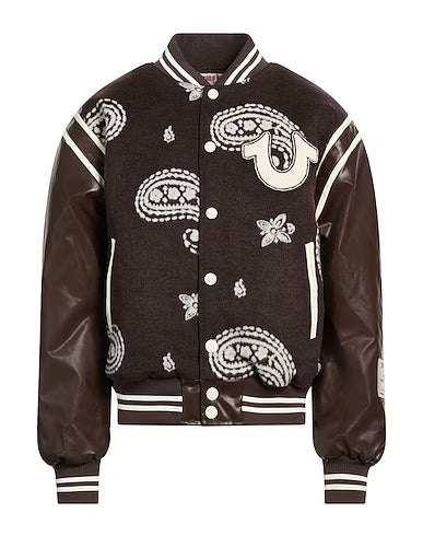 True Religion Varsity Brown Jacket