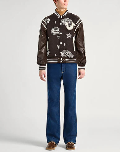True Religion Varsity Brown Jacket