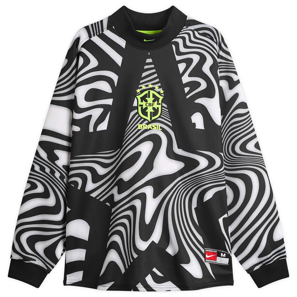 Nike Brasil Goalkeeper Shirt Black & Volt
