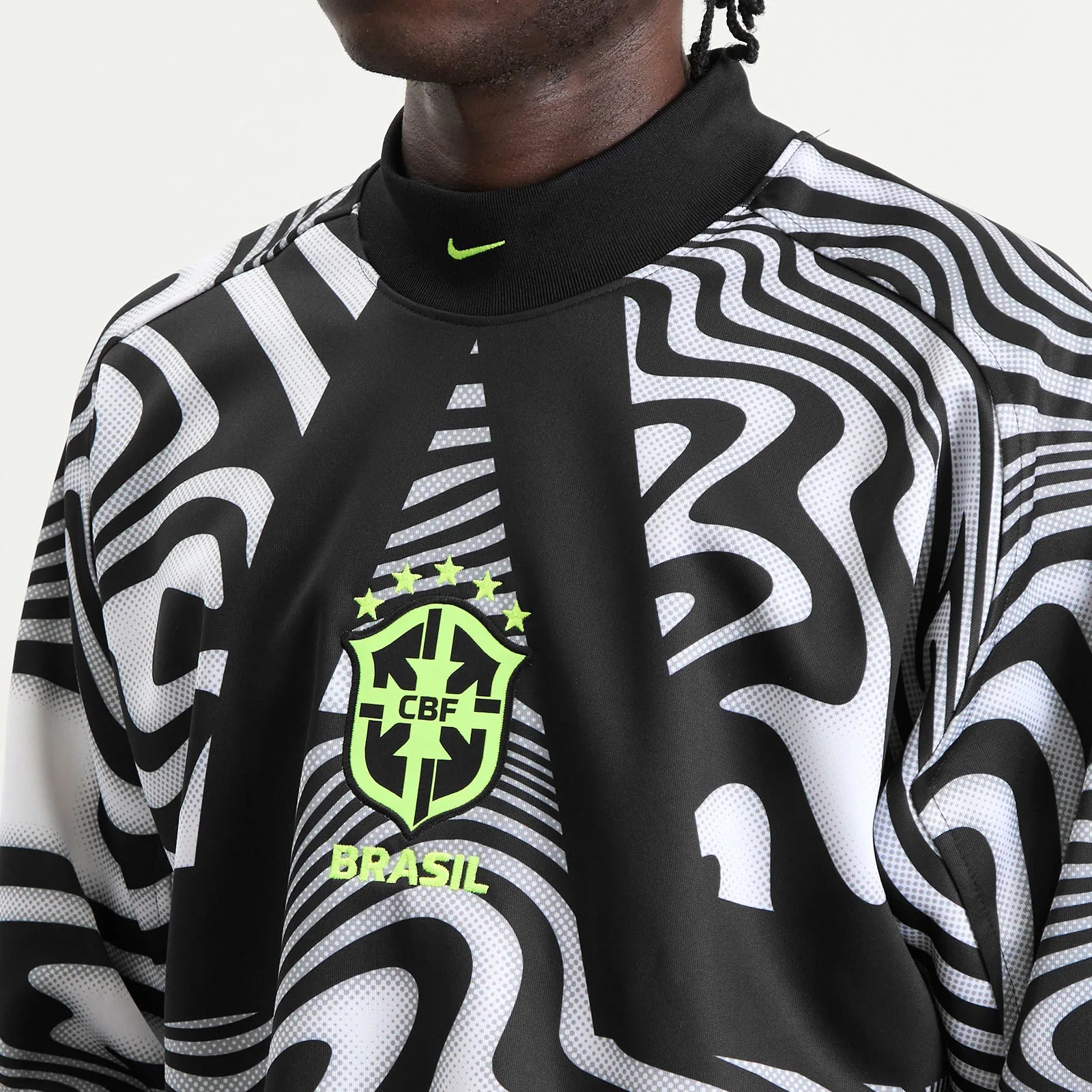 Nike Brasil Goalkeeper Shirt Black & Volt