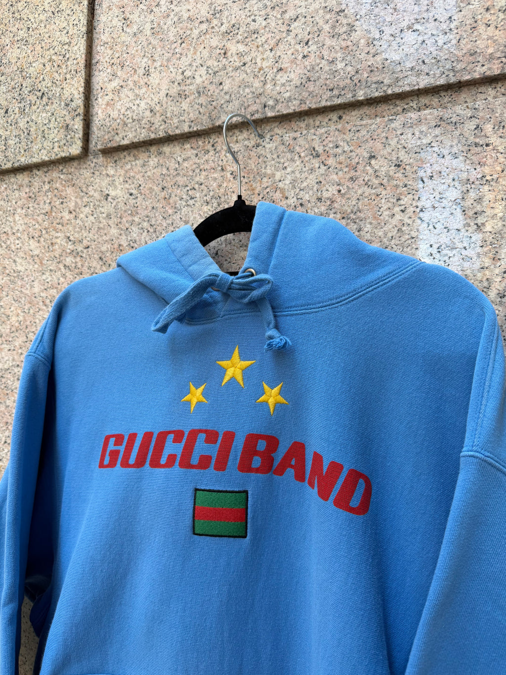 Gucci Band Hoodie Blue - M (USED)