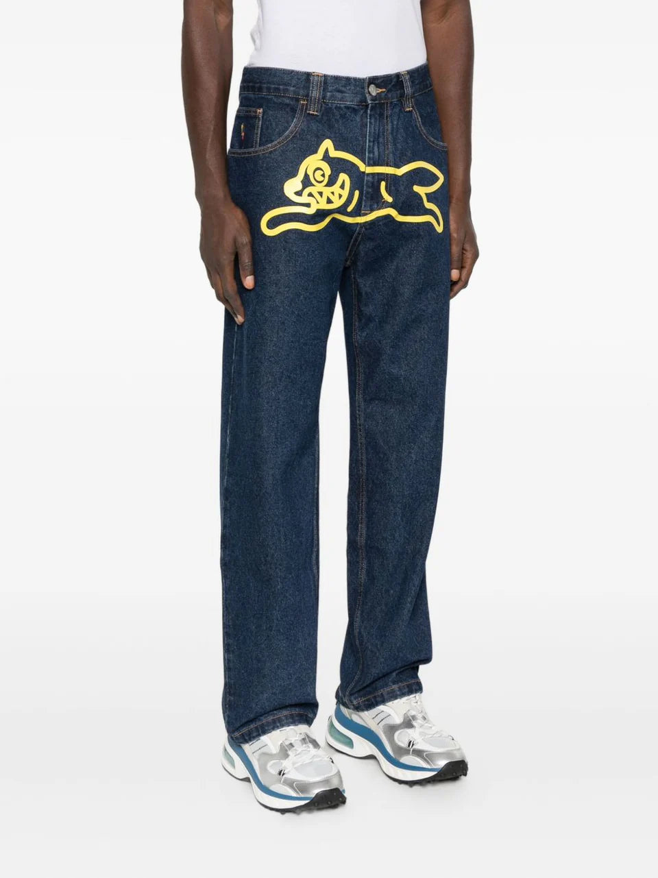 Icecream Running Dog Loose Straight Jeans