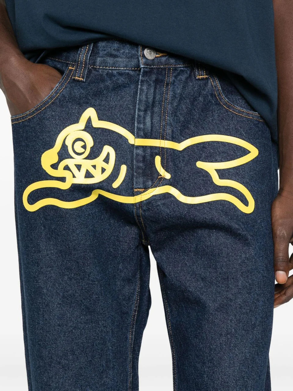 Icecream Running Dog Loose Straight Jeans