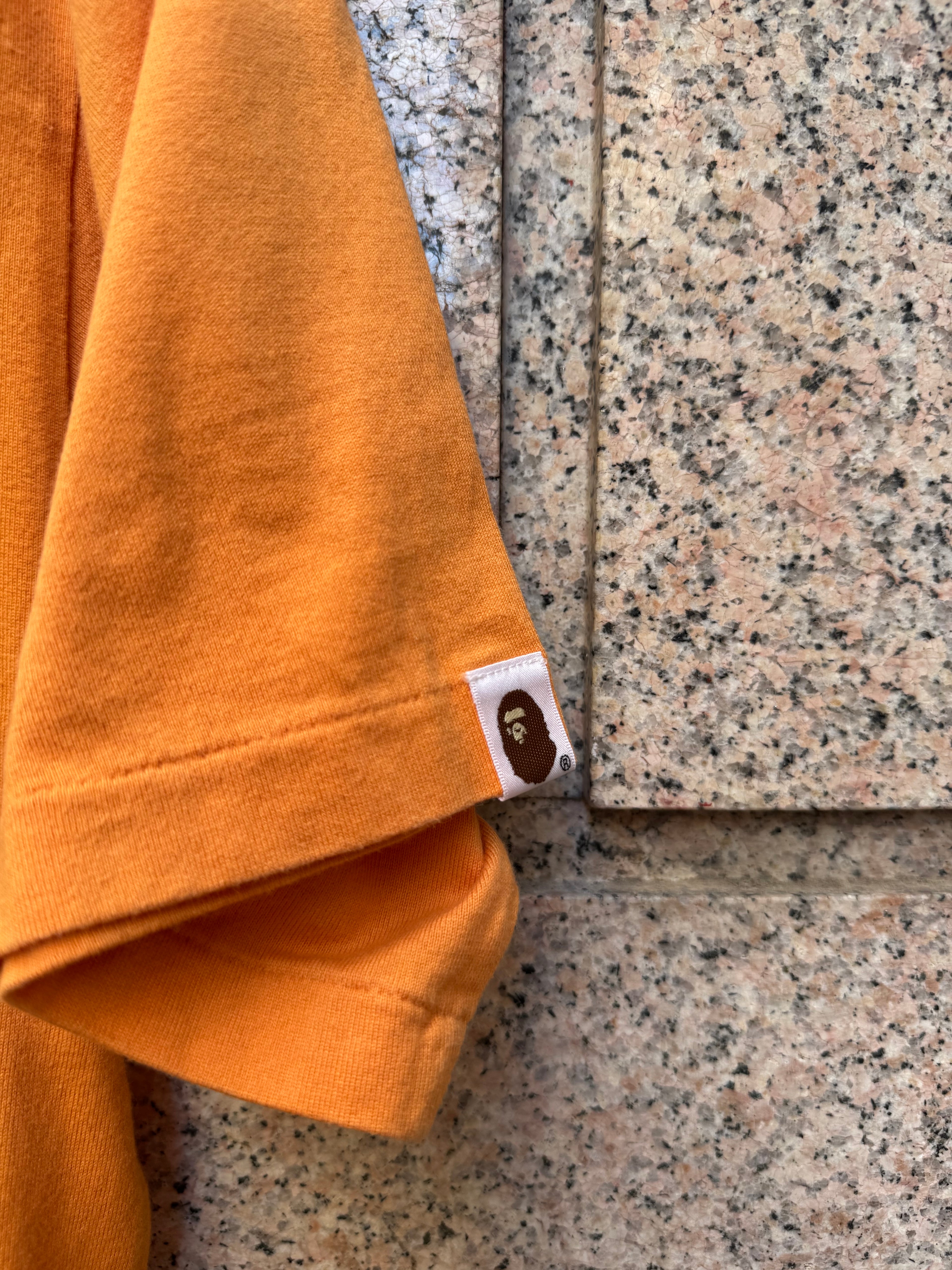 A Bathing Ape Bape X Garfield Orange Tee - L (USED)