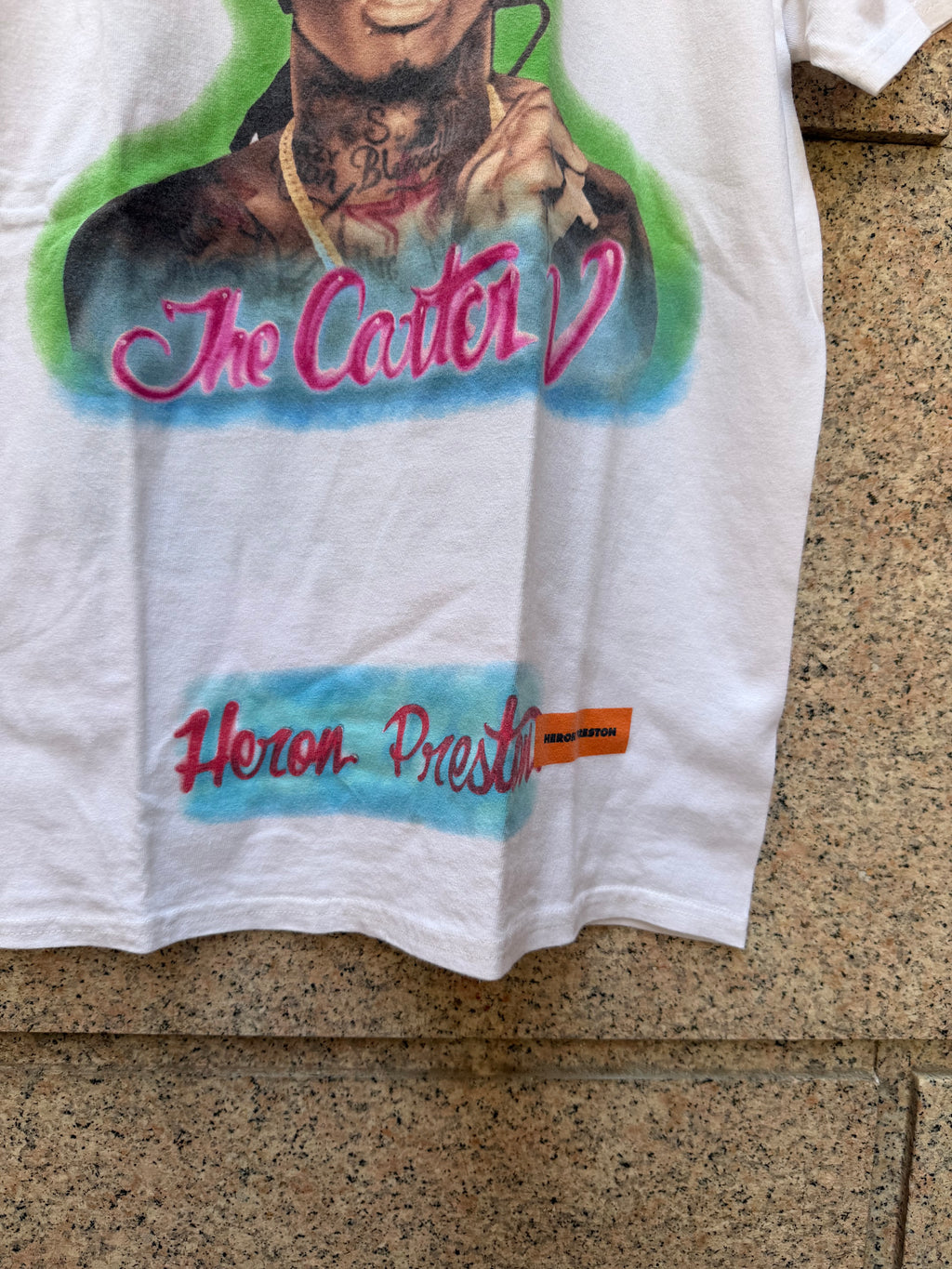 Heron Preston X Lil Wayne Carter V Tee White - M (USED)