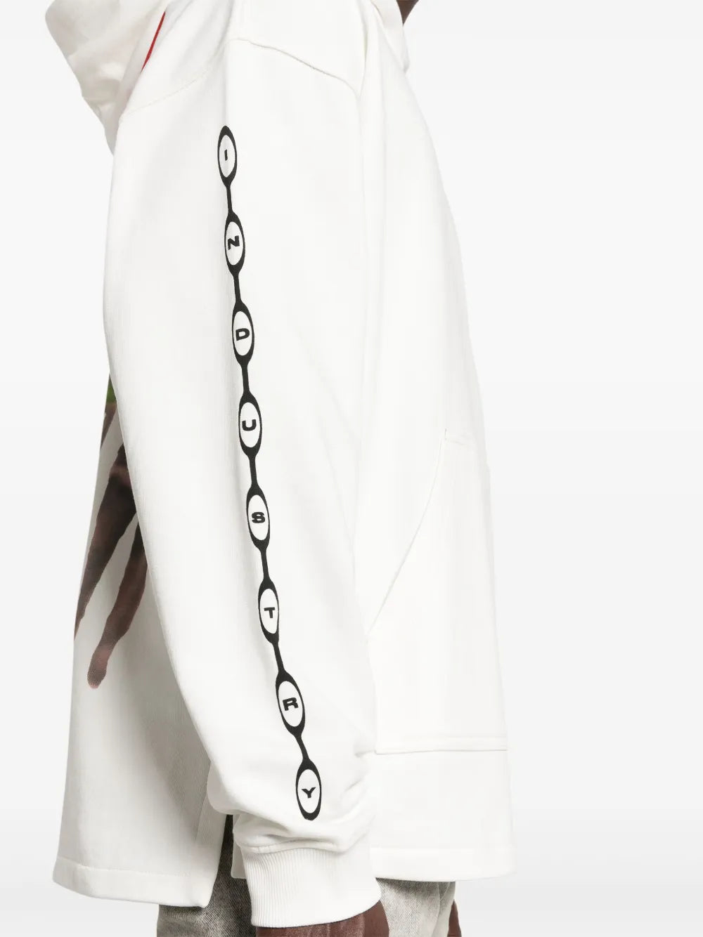Diesel S-Baxt-Hood Cotton White Hoodie