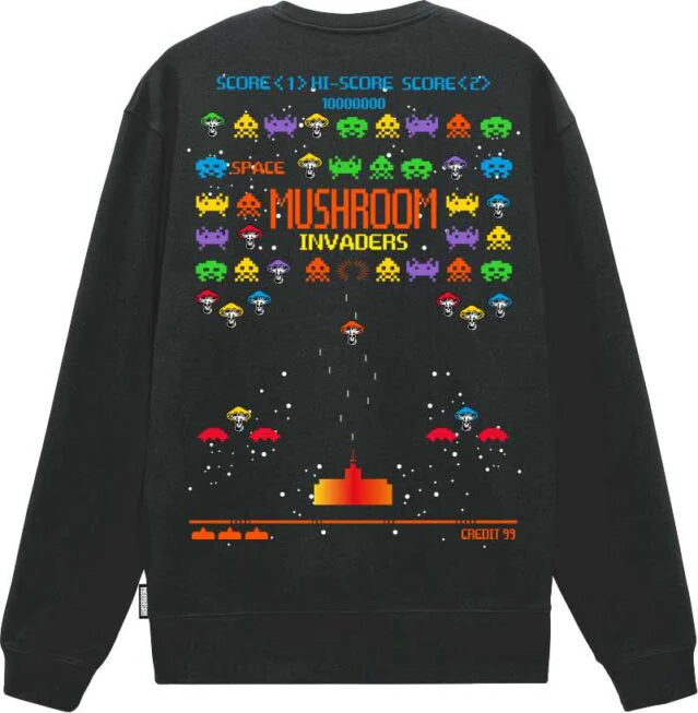 Mushroom Crewneck Black