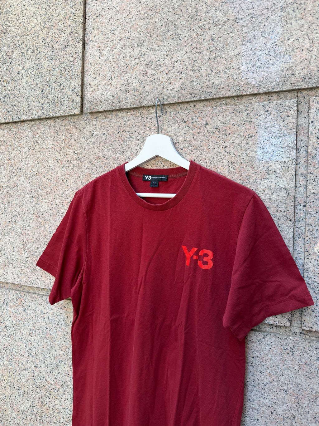 Y-3 Adidas Yohji Yamamoto Tee Bordeoux - M (USED)