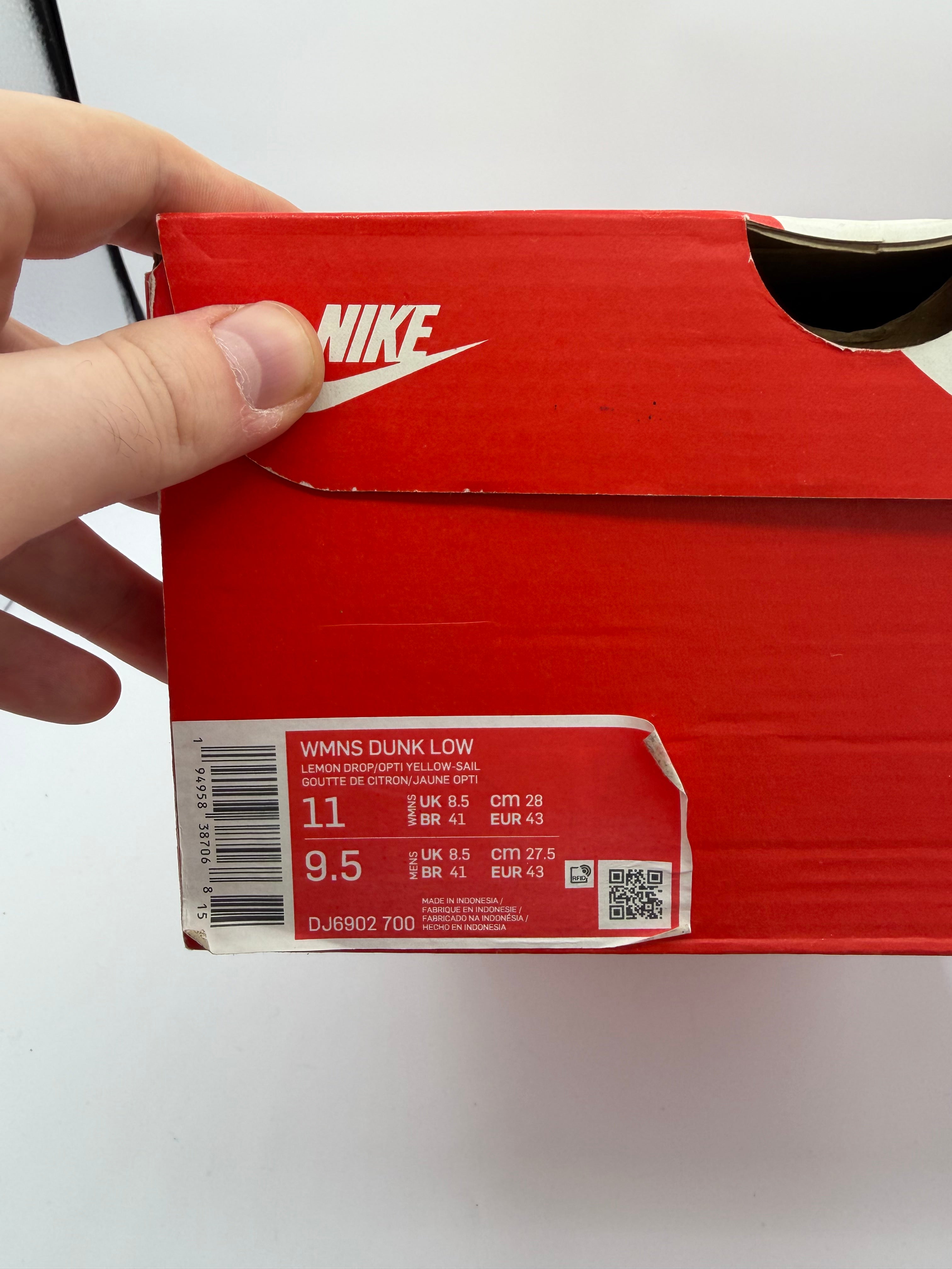 Nike Dunk Low Lemon Drop  - 43Eu (USED)