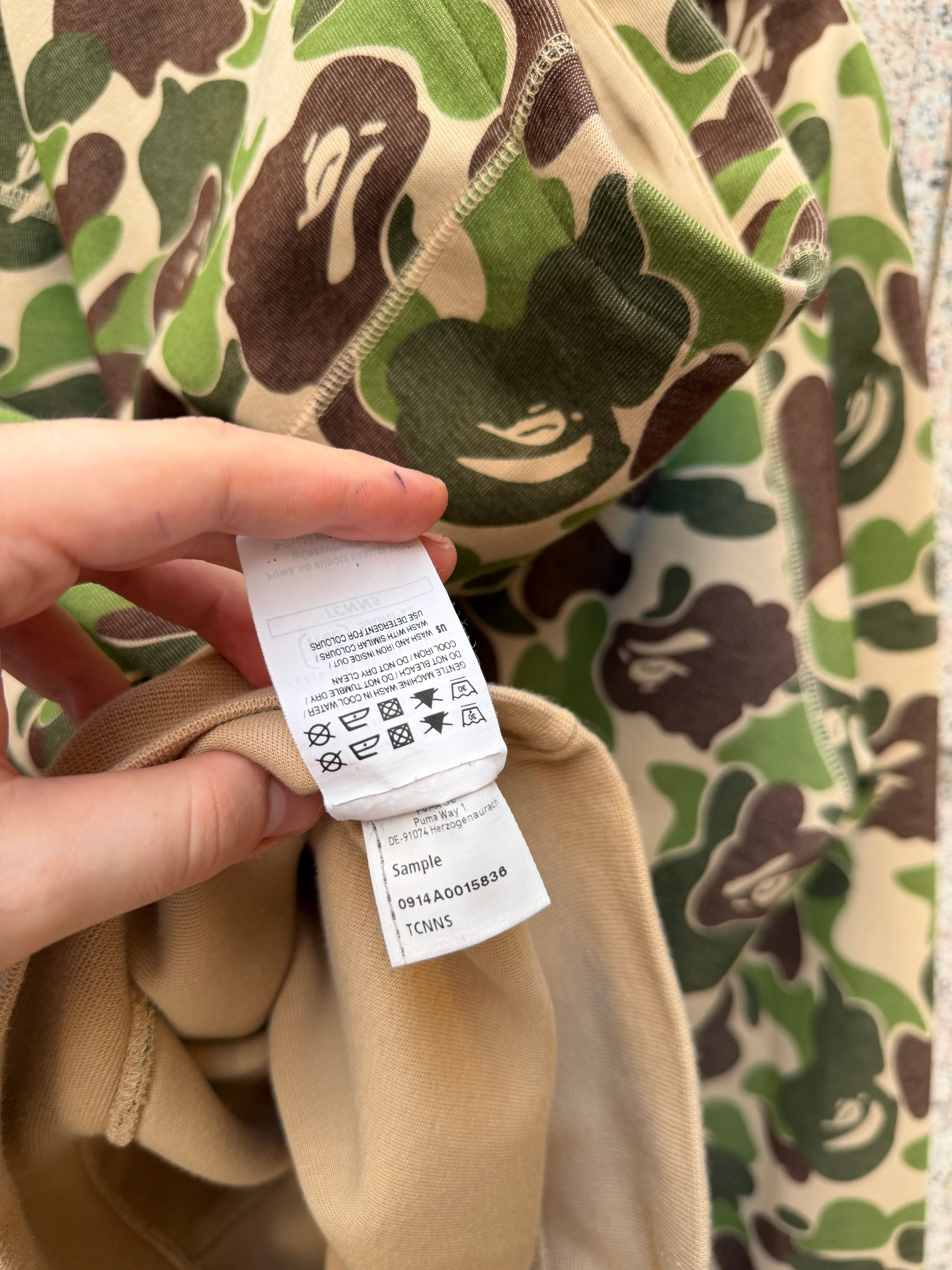 A Bathing Ape Bape X Puma Camo Hoodie SAMPLE 2015 - M (USED)