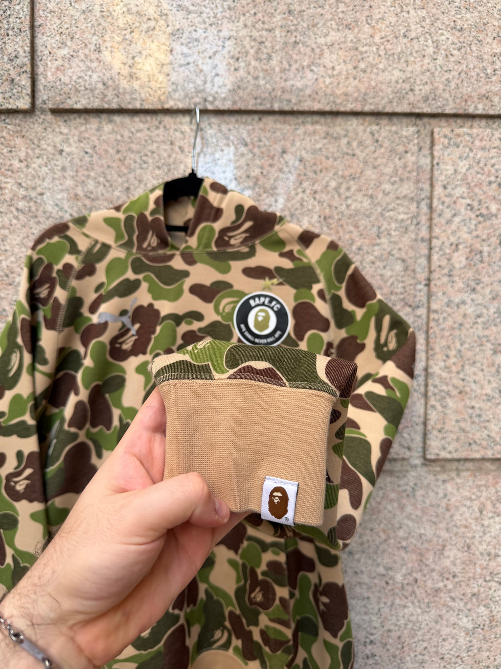 A Bathing Ape Bape X Puma Camo Hoodie SAMPLE 2015 - M (USED)
