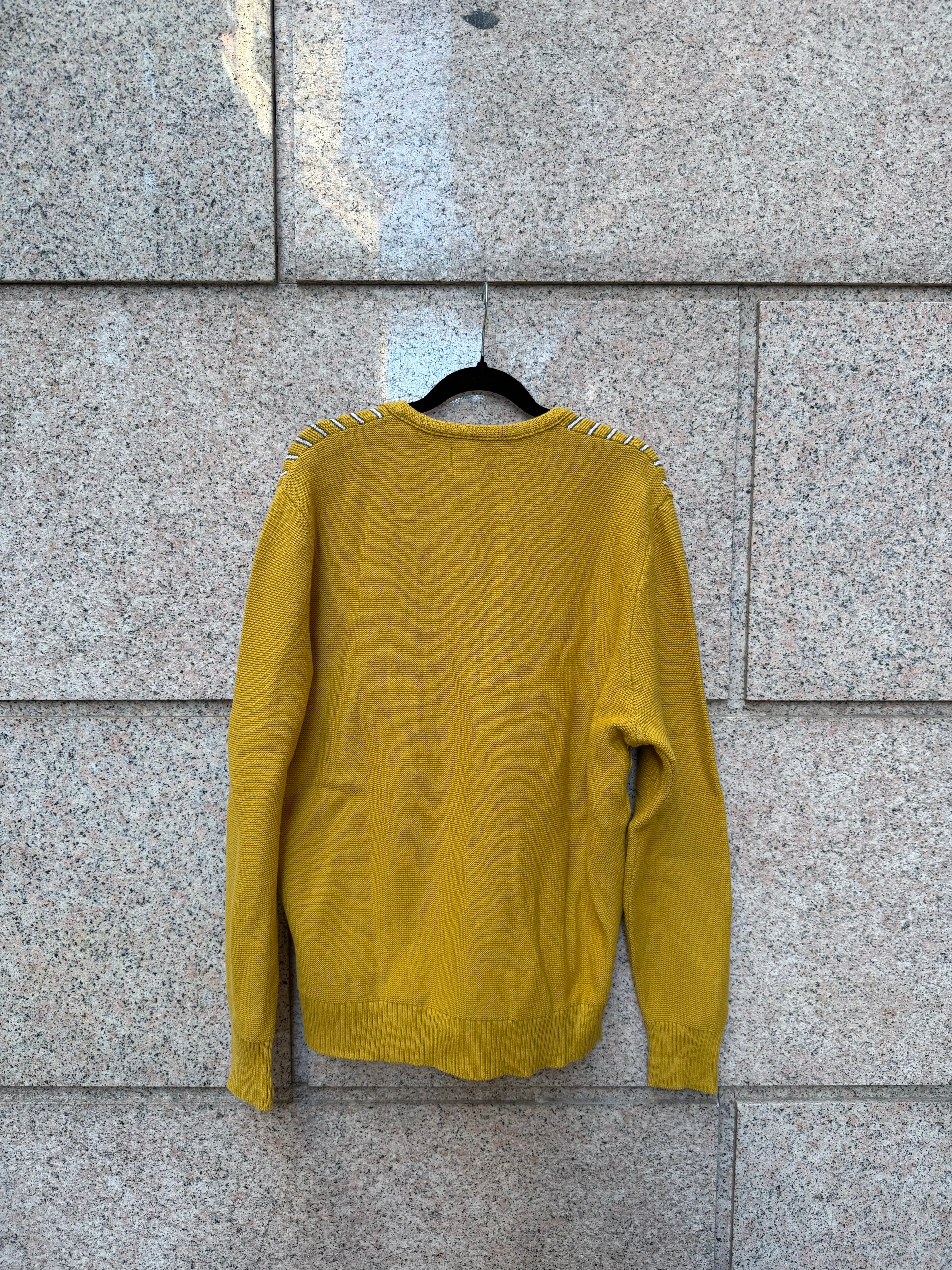 Stussy Cardigan Yellow Ochre - L (USED)