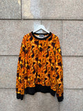 A Bathing Ape Bape Flame Wide Crewneck - XL (USED)