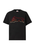 Icecream Running Dog Tee Glitter Black