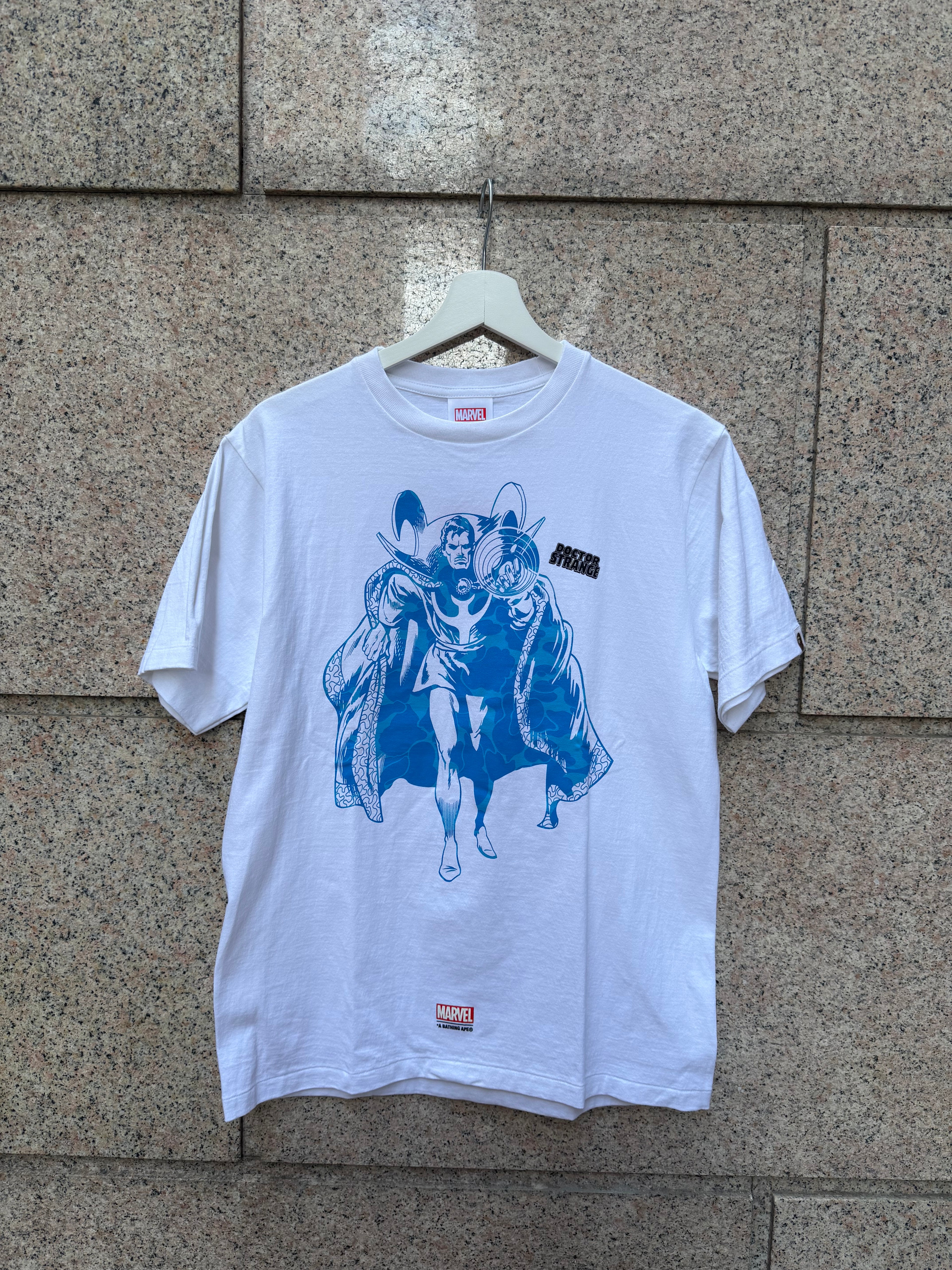 A Bathing Ape Bape X Marvel Doctor Strange Tee White - M (USED)