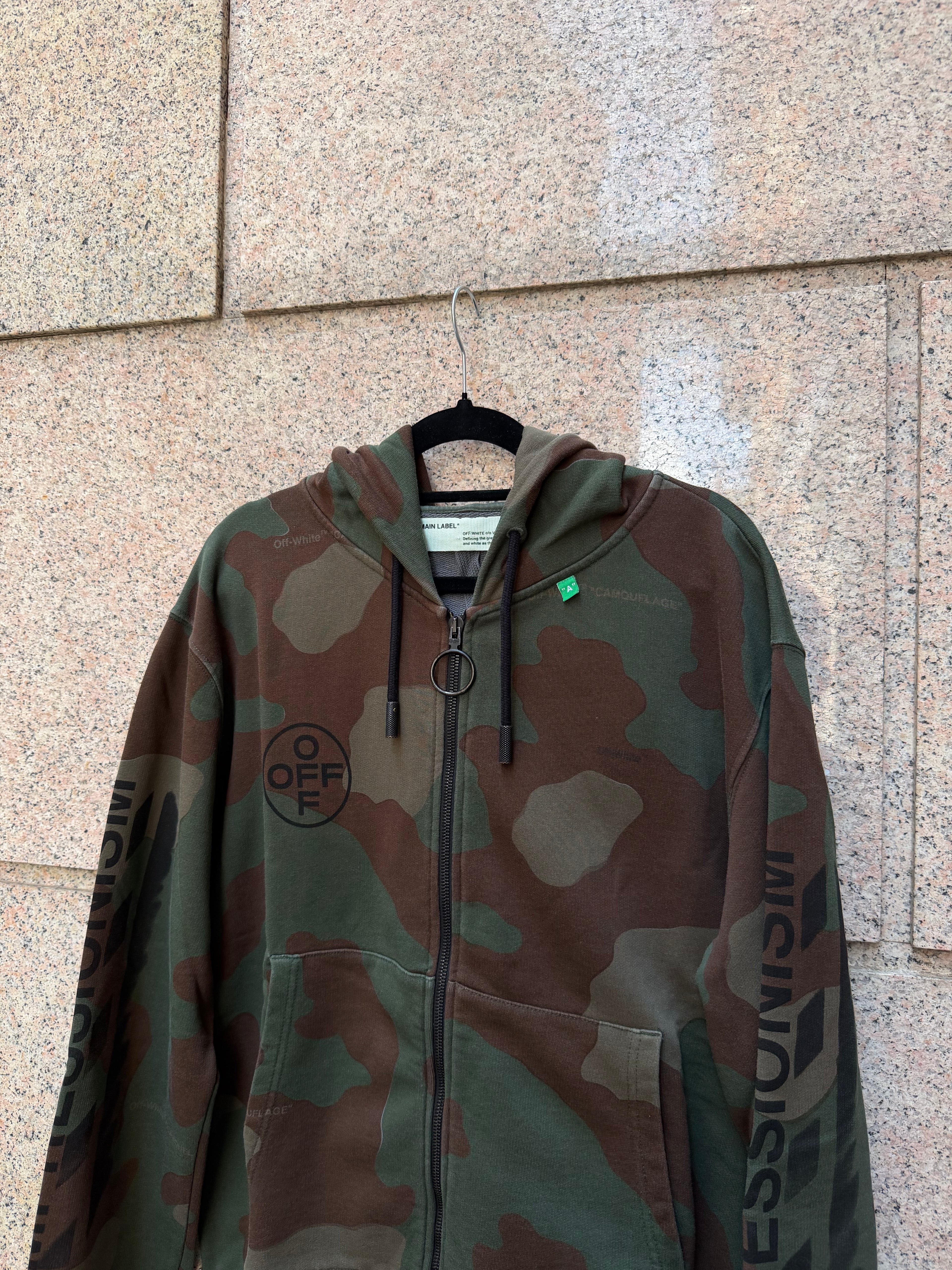 Off-White Impressionism Zip Camo Hoodie - M (USED)