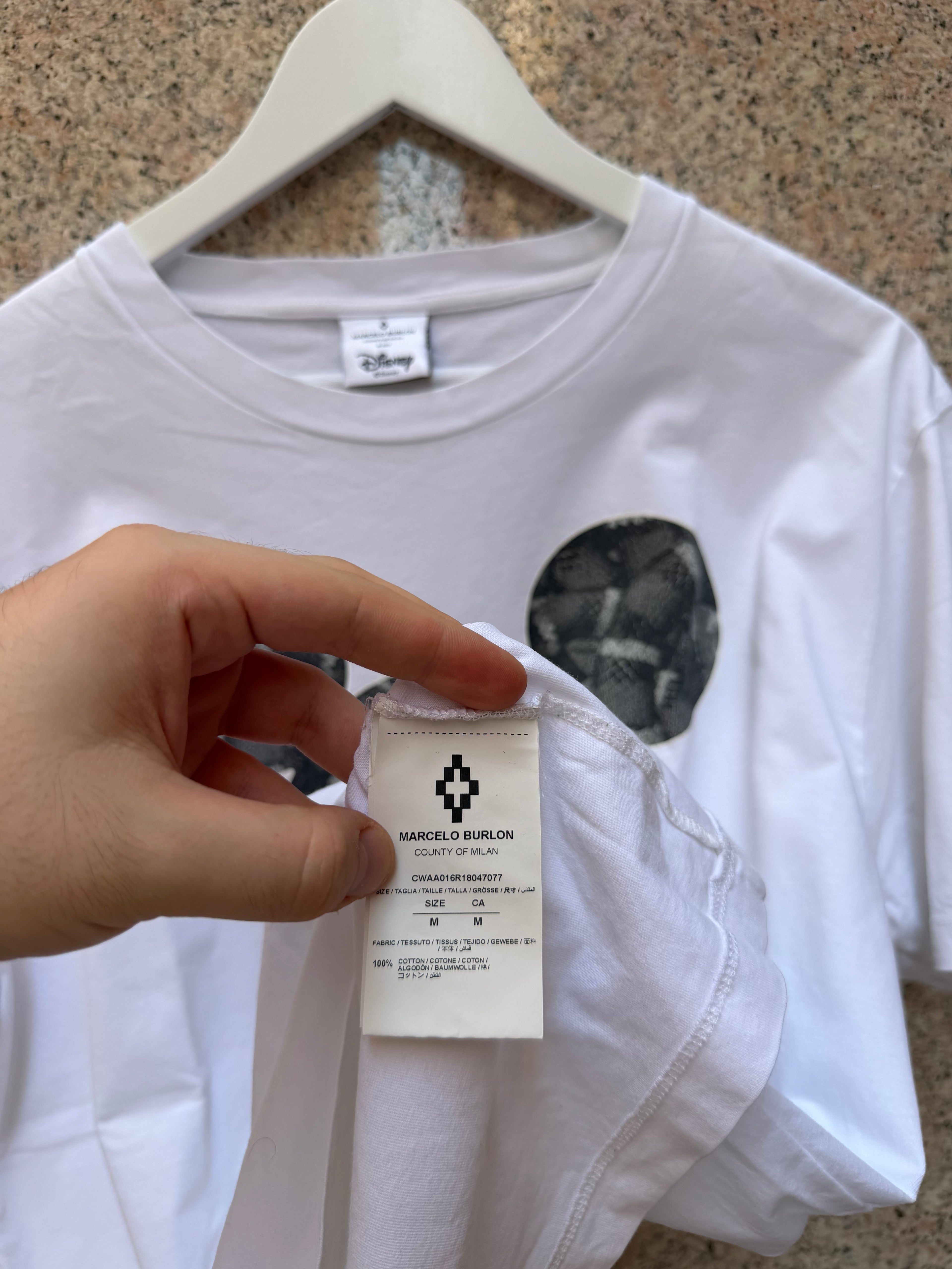 Marcelo Burlon X Disney White T-Shirt - M (USED)