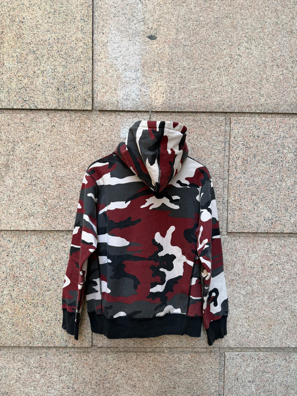 Supreme Hoodie Box Logo Camo Red FW13 - M (USED)