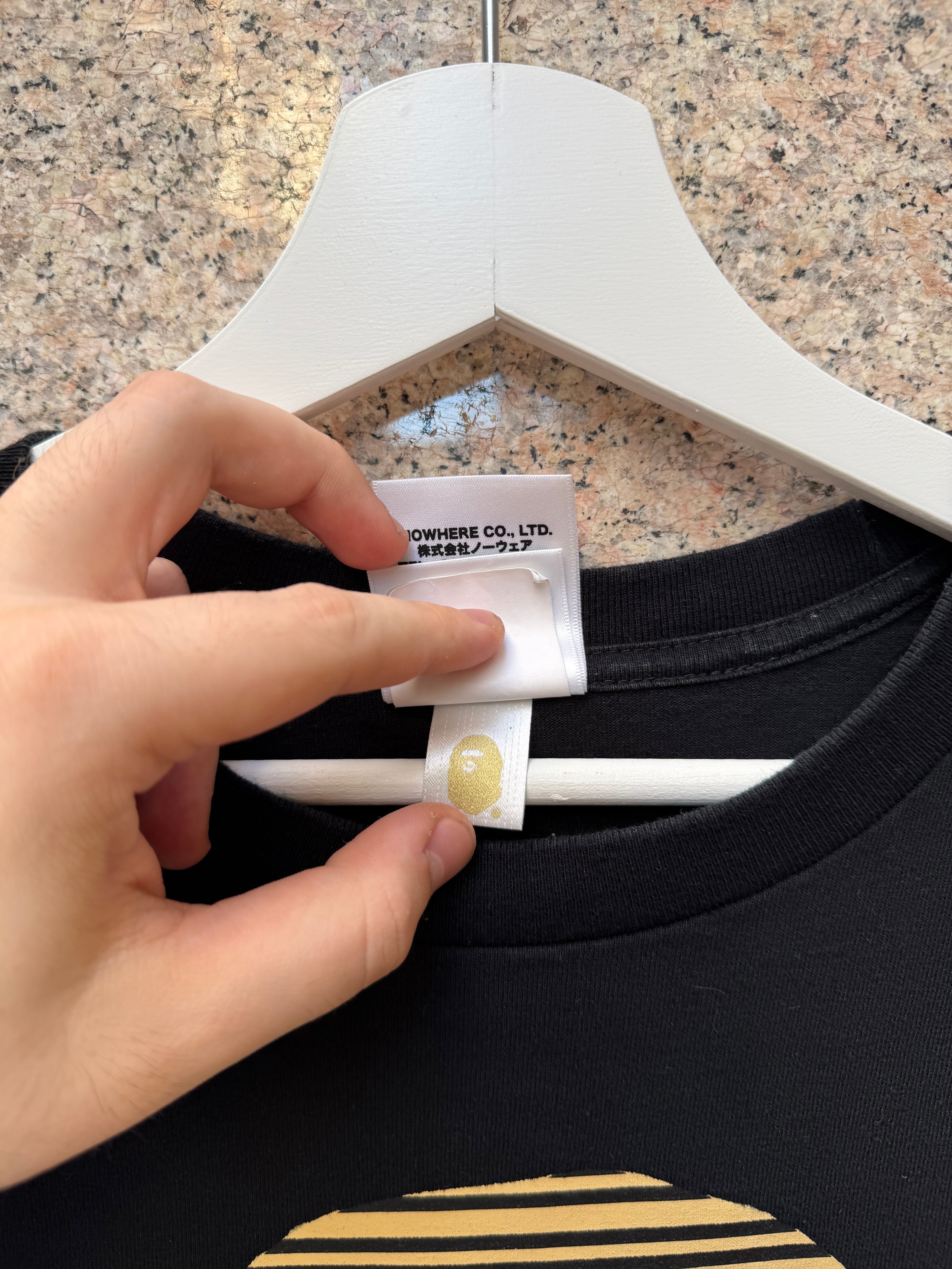 A Bathing Ape Bape X Sesame Street Black Tee - XL (USED)