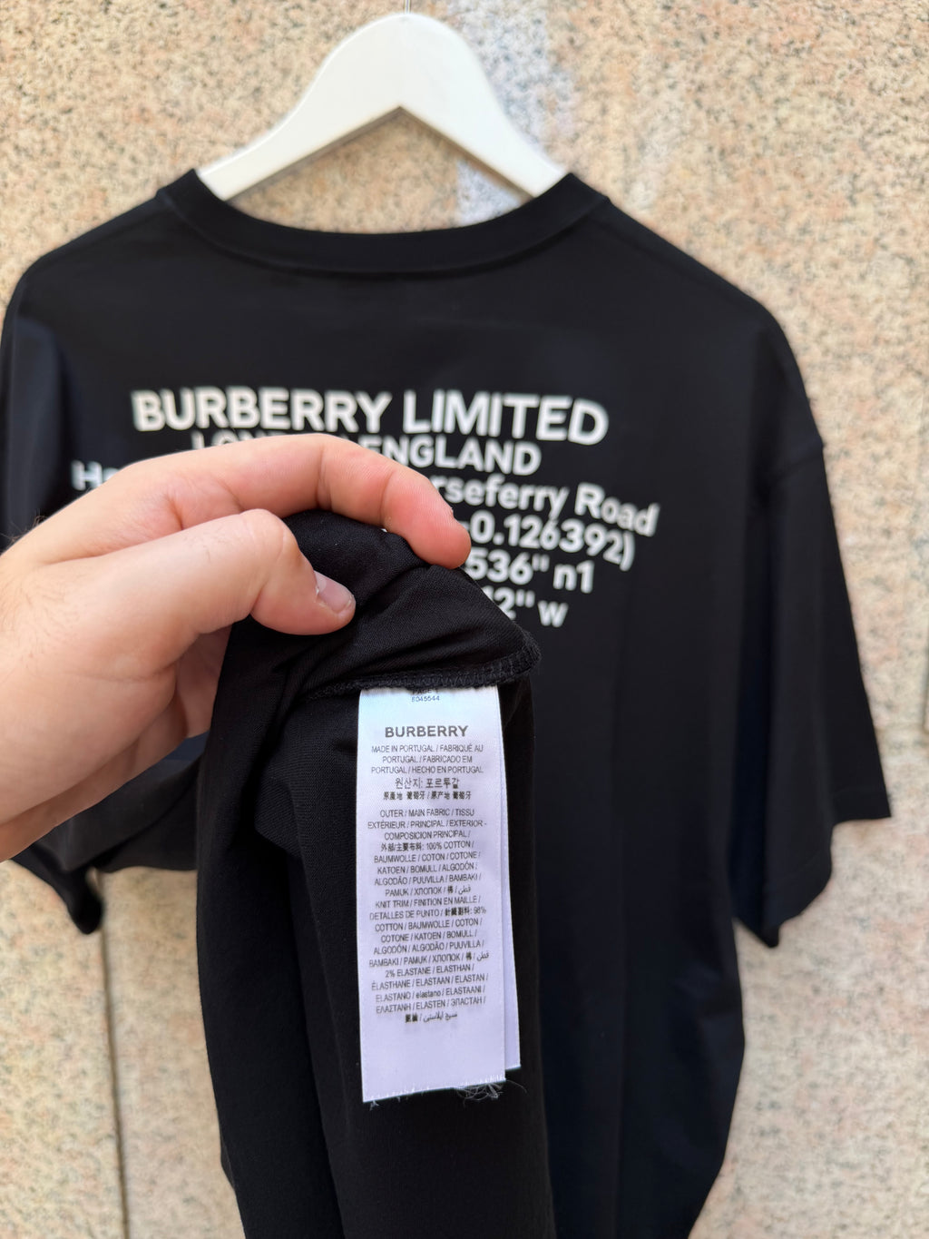 Burberry Horseferry Print Tee Black - XL (USED)