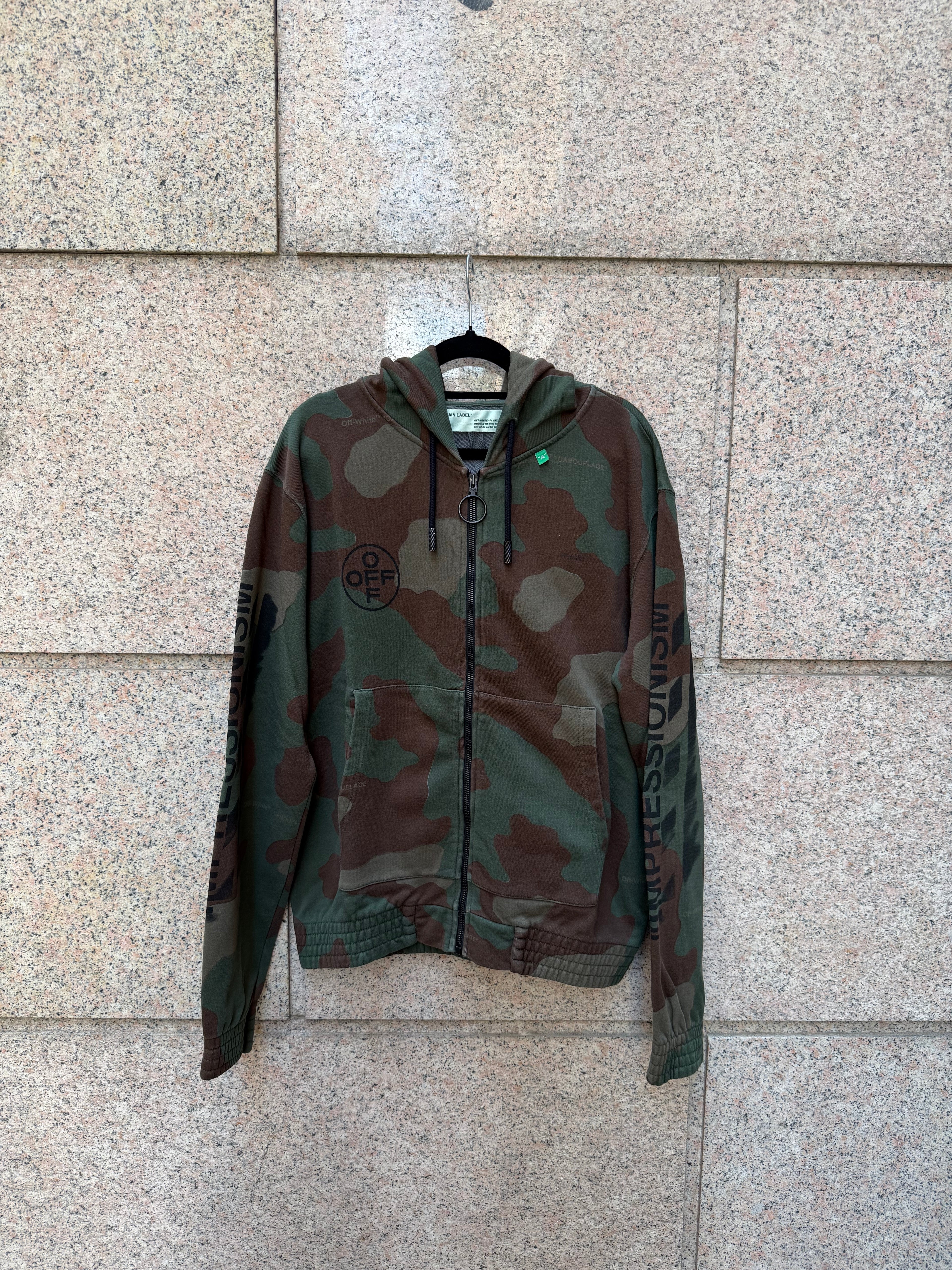Off-White Impressionism Zip Camo Hoodie - M (USED)
