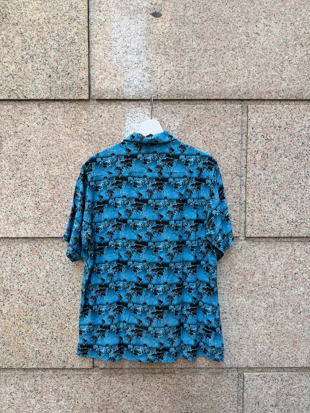 Supreme Shirt World Famous Rayon Blue - M (USED)
