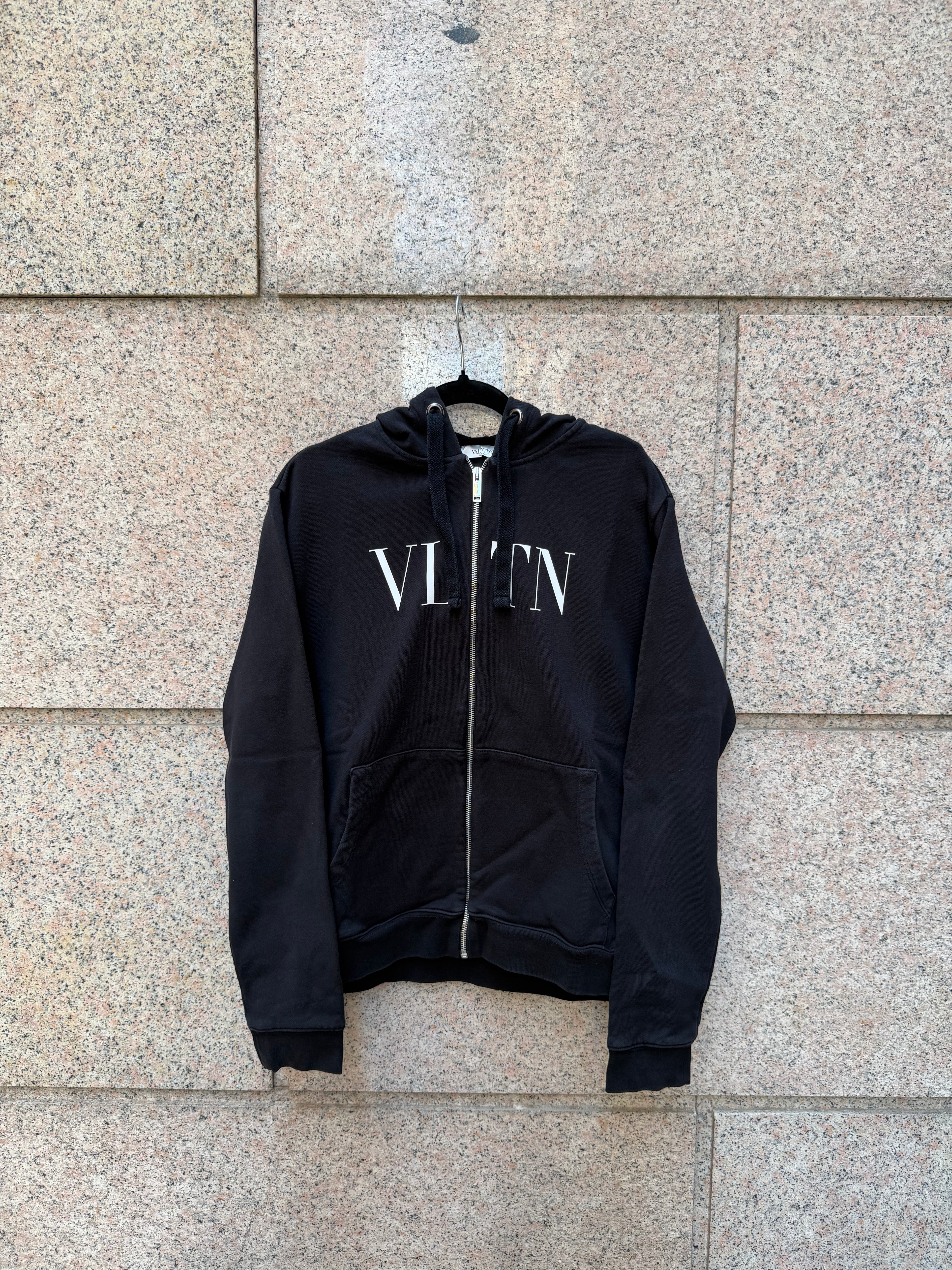 Valentino Zip Black Hoodie - S (USED)