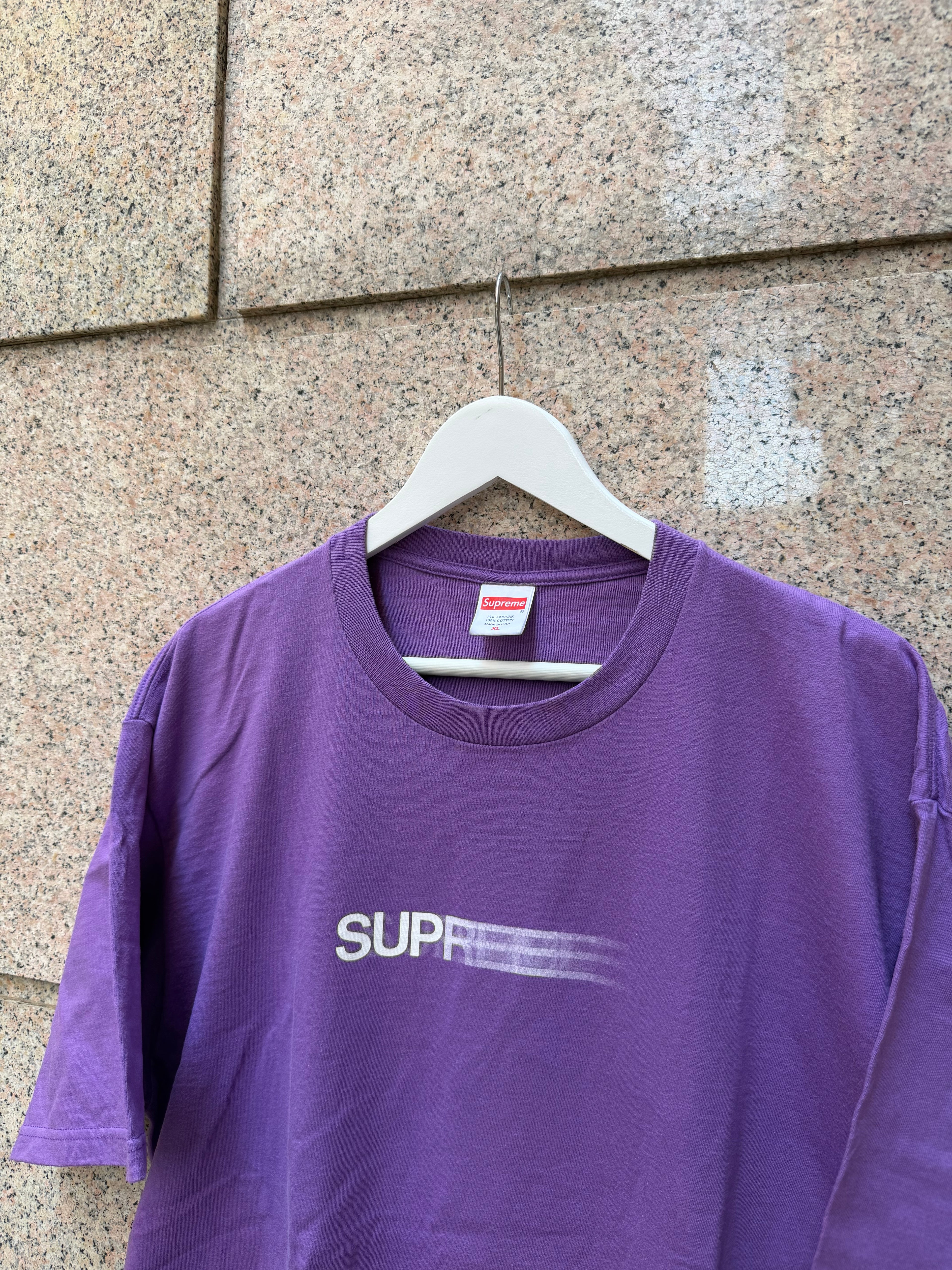 Supreme Tee Motion Logo Purple - XL (USED)