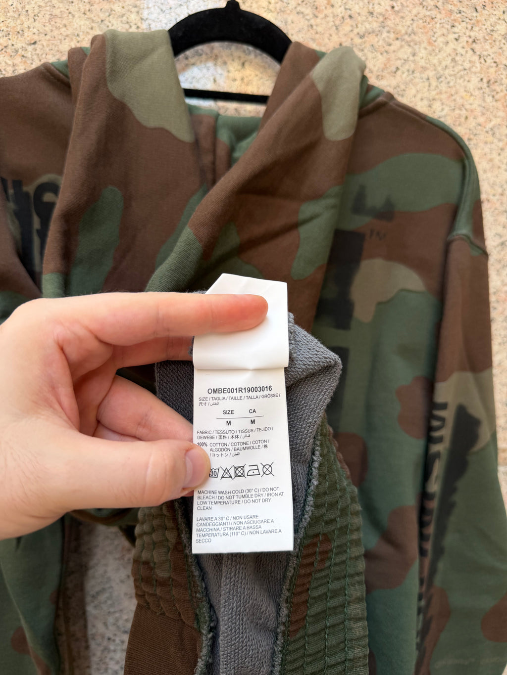 Off-White Impressionism Zip Camo Hoodie - M (USED)