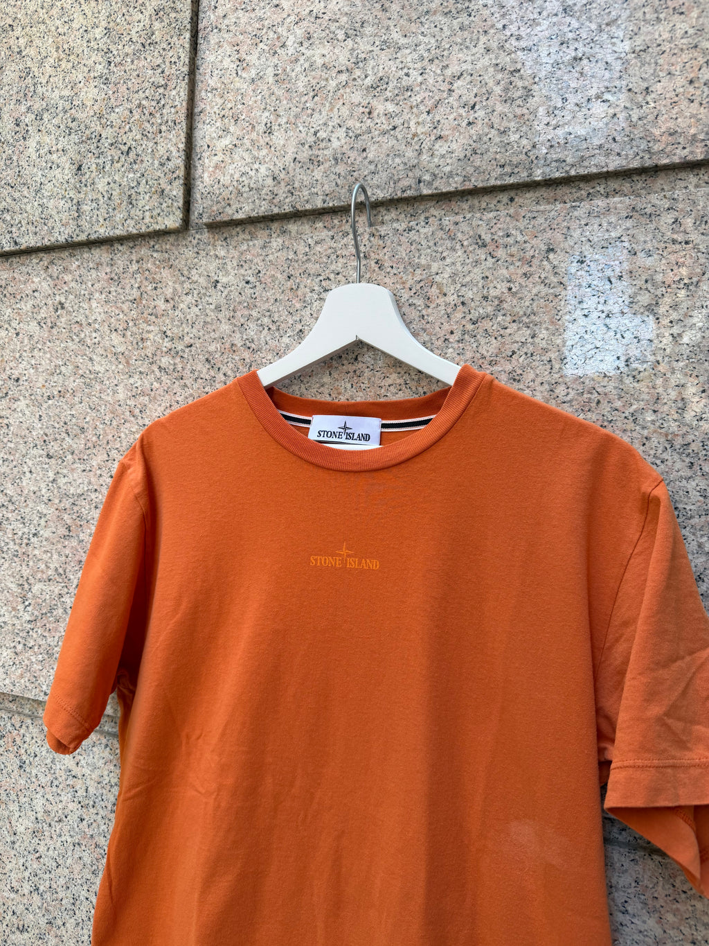 Stone Island Orange Tee - S-M (USED)