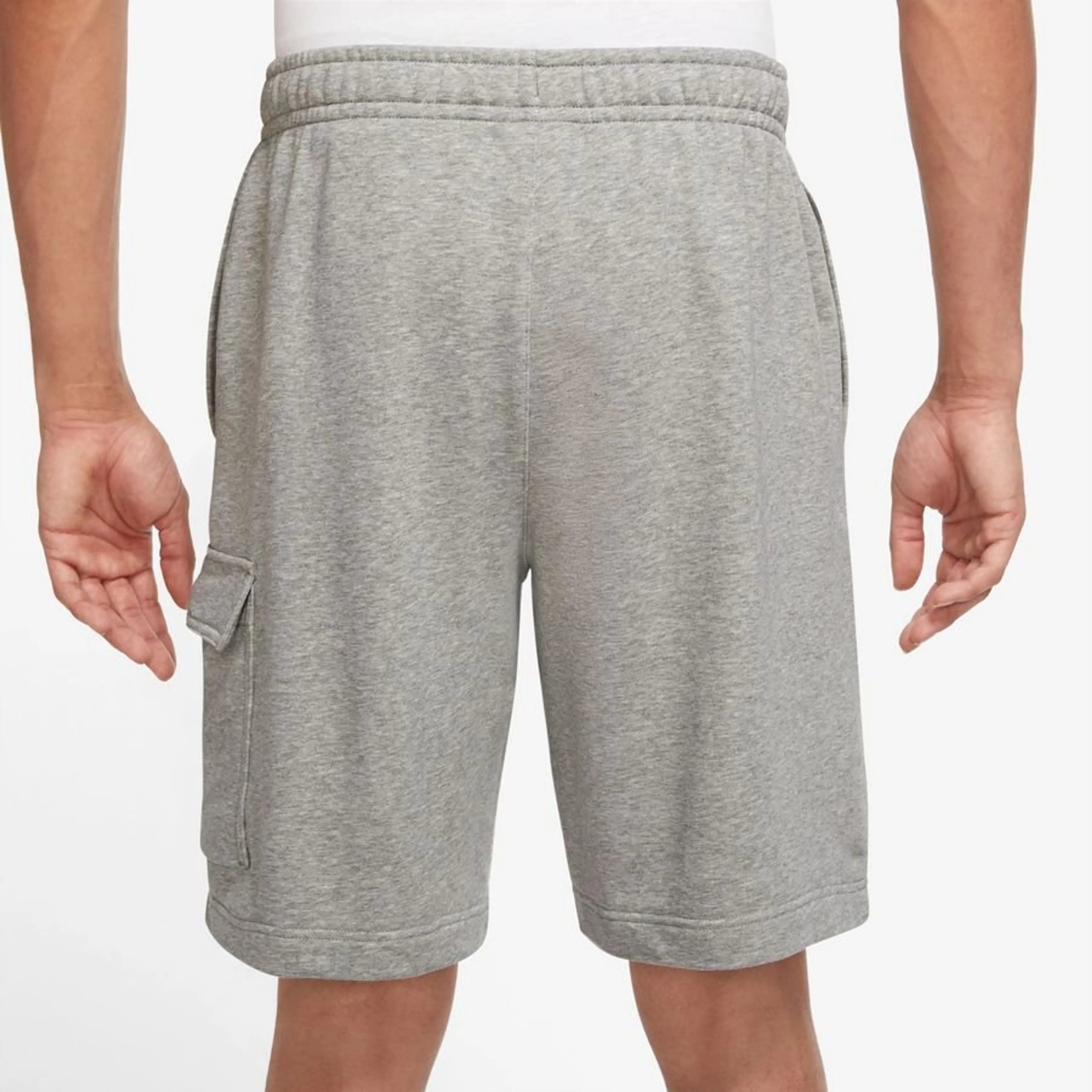 Nike Shorts Cargo NSW Club French Terry - Grey Heather/Matte Silver/White